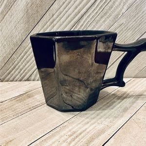 Starbucks Coffee Octagon Mug‎ Iridescent Gunmetal Gray 2013 Octagon 14 Oz